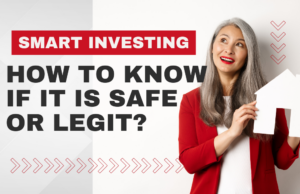 A picture of a woman showing how to know if Smart Investing is legit or safe.